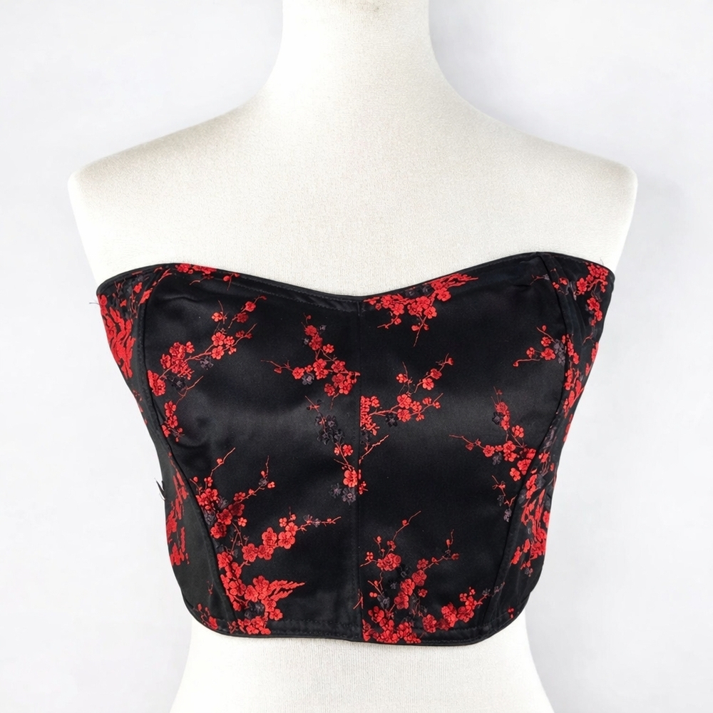 Victoria's Secret Vintage Y2K Black Silk Blend Corset